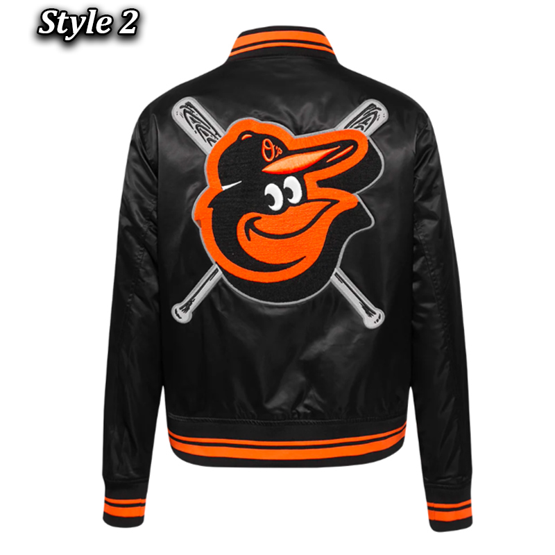 Baltimore Orioles Mashup Classic Rib Satin Jacket - Image 4