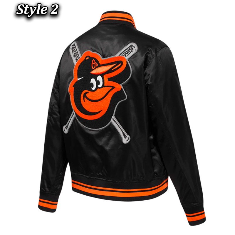 Baltimore Orioles Mashup Classic Rib Satin Jacket - Image 8