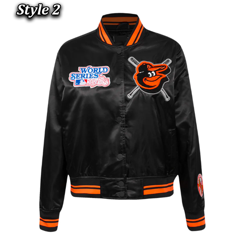 Baltimore Orioles Mashup Classic Rib Satin Jacket - Image 2