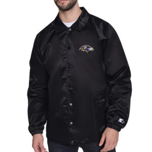 Baltimore Ravens Retro Logo Coaches Jacket