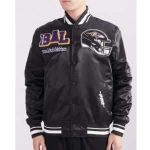 Baltimore Ravens Mashup Classic Rib Satin Jacket