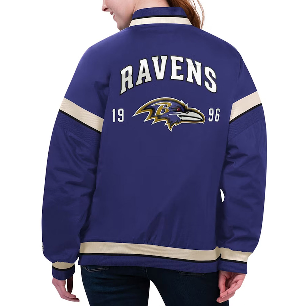 Baltimore Ravens Tournament Purple Varsity Jacket - Image 2