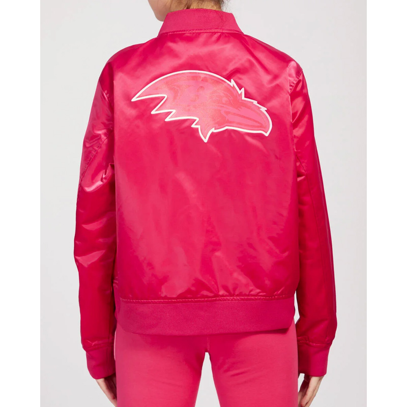 Baltimore Ravens Triple Pink Satin Jacket - Image 2