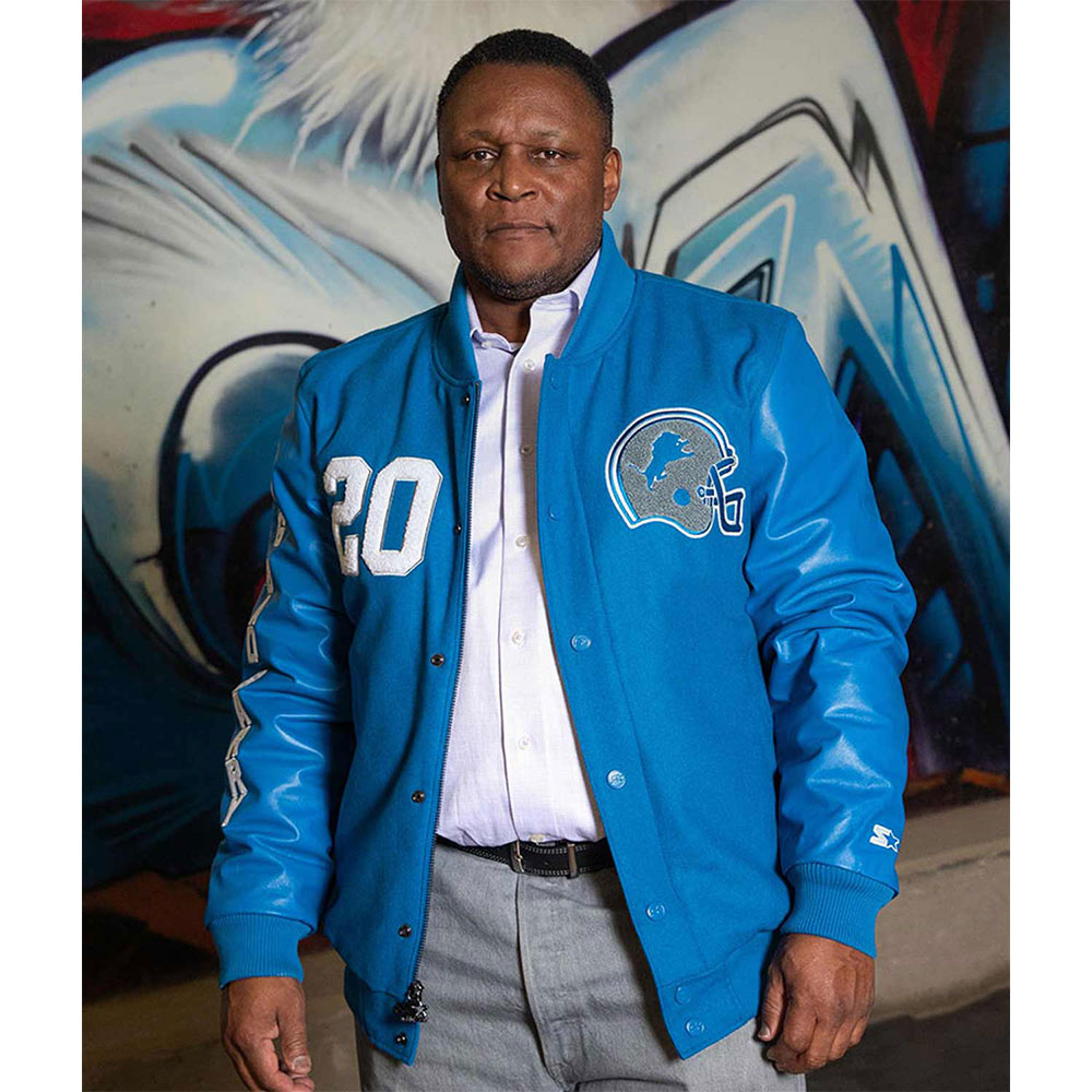 Barry Sanders Detroit Lions Jacket - Image 3