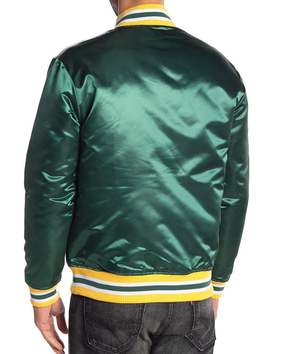 Bay Packers Satin Green Jacket - Image 2