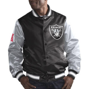 Las Vegas Raiders Black and Silver Jacket