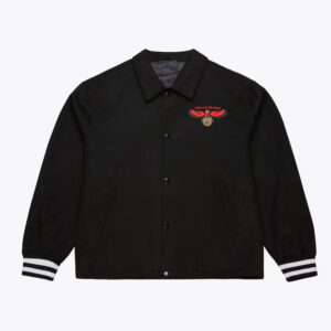 Atlanta Hawks Oversweep Black Varsity Wool Jacket