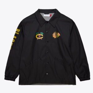 Chicago Blackhawks Black Coaches Jacket