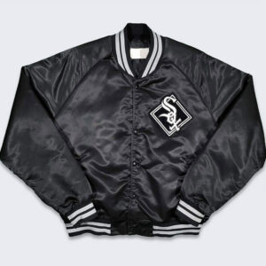 Chicago White Sox 80s Black Bomber Jacket