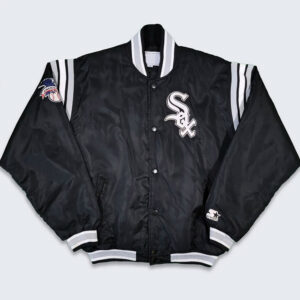 Chicago White Sox 90s Black Satin Jacket