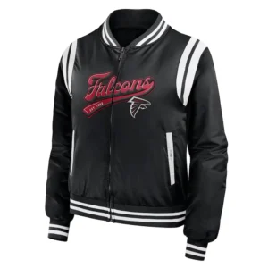 Atlanta Falcons Black Bomber Full-Zip Jacket