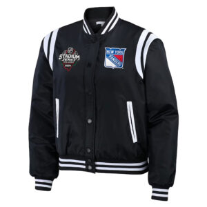 New York Rangers Black Bomber Jacket