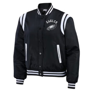 Philadelphia Eagles Black Bomber Full-Zip Jacket
