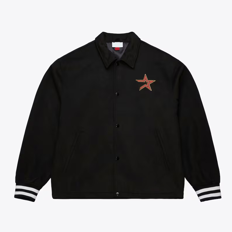Houston Astros Oversweep Black Varsity Wool Jacket