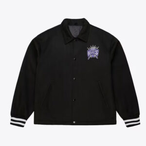 Sacramento Kings Oversweep Black Varsity Wool Jacket