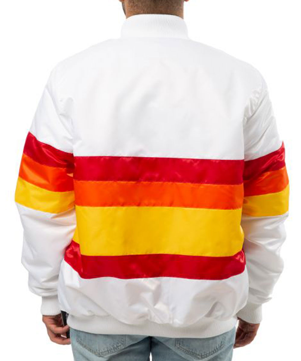 Astros Houston Bomber Starter Satin Jacket - Image 3
