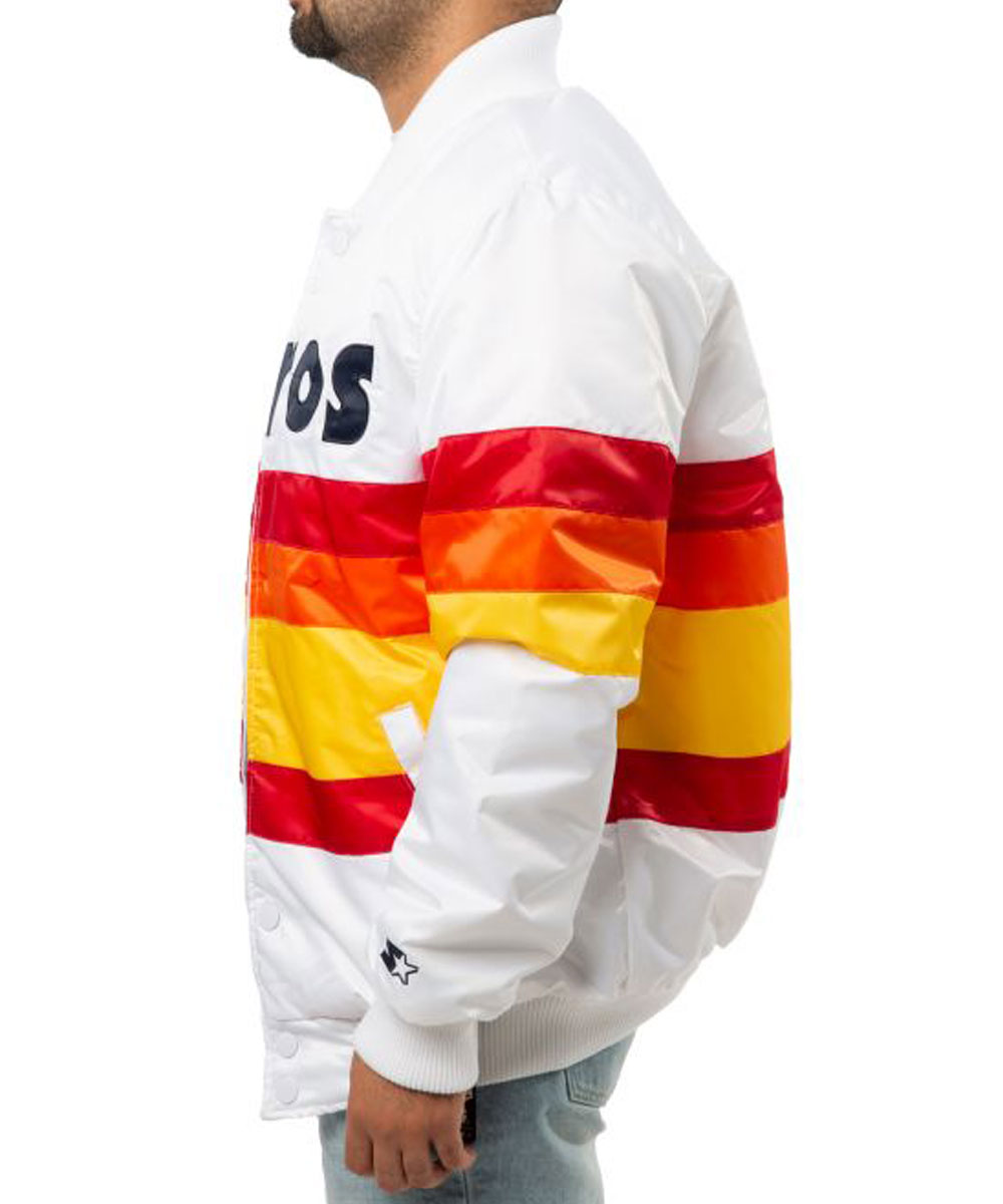 Astros Houston Bomber Starter Satin Jacket - Image 10