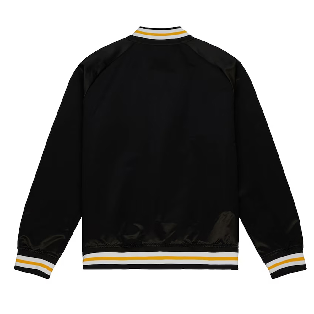 Boston Bruins 100th Anniversary Black Satin Jacket - Image 2