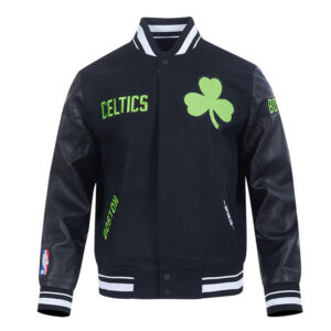 Boston Celtics 2024/25 City Edition Chenille Black Varsity Jacket