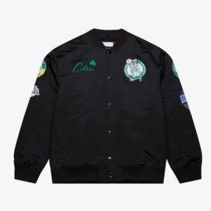 Boston Celtics Black Out Satin Jacket