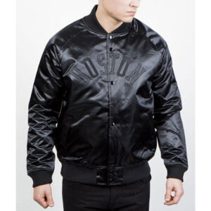 Boston Celtics Black Tonal Satin Jacket