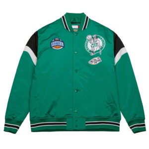 Boston Celtics Heavyweight Green Satin Jacket