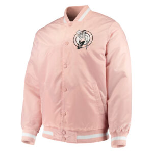 Boston Celtics Pink Satin Jacket