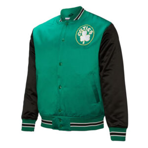 Primetime Boston Celtics Green and Black Jacket