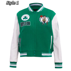 Retro Classic Rib Boston Celtics Varsity Jacket