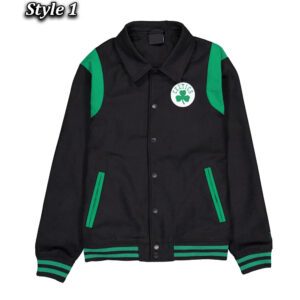 Boston Celtics Sport Night Teddy Varsity Jacket