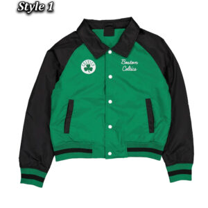 Boston Celtics Green and Black Throwback Jacket