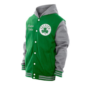 Throwback Prep Boston Celtics Kelly Green Hoodie Jacket