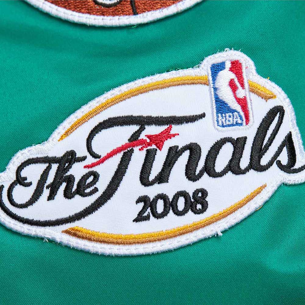 Boston Celtics Vintage Logo Green Lightweight Satin Jacket - Image 5