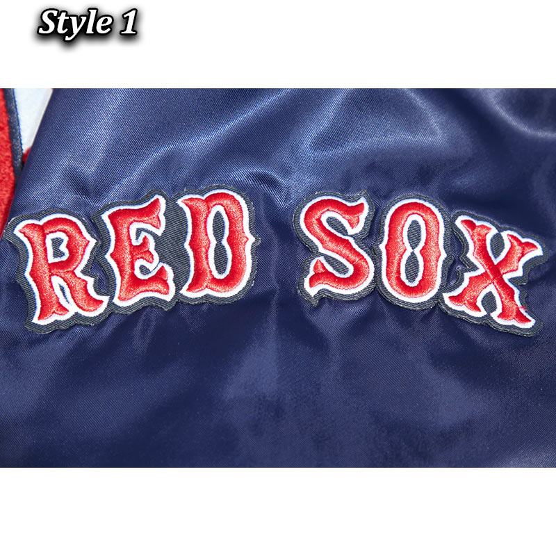 Boston Red Sox Mashup Classic Rib Satin Jacket - Image 13