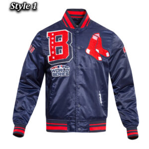 Boston Red Sox Mashup Classic Rib Satin Jacket
