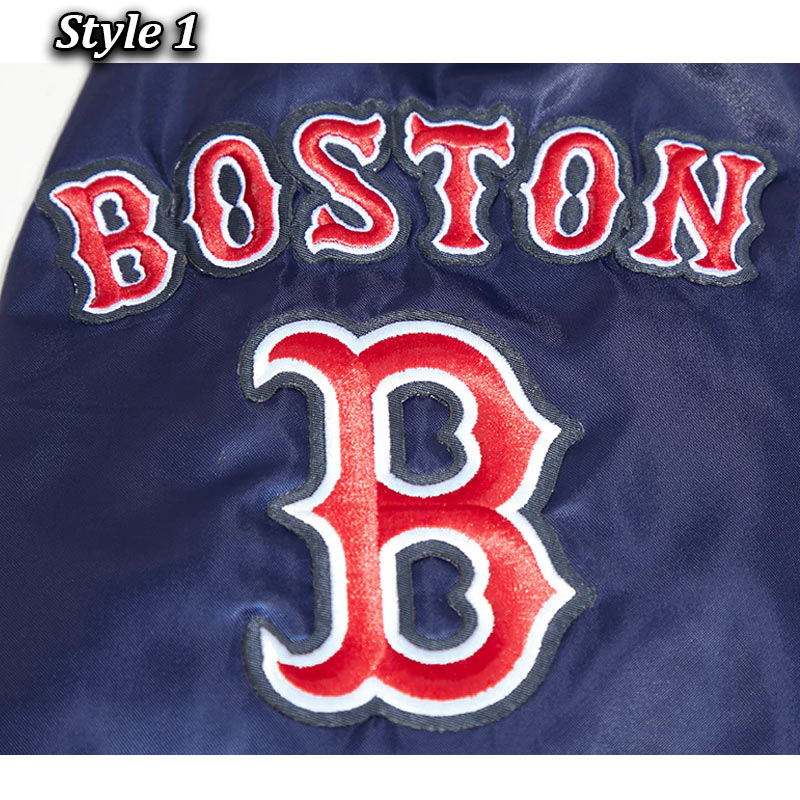 Boston Red Sox Mashup Classic Rib Satin Jacket - Image 14