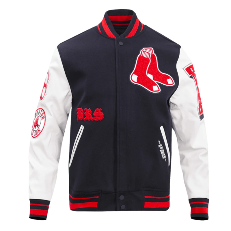 Old English Boston Red Sox Varsity Jacket