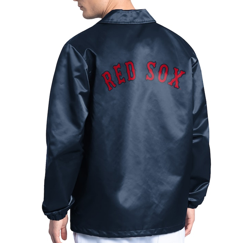 Boston Red Sox Point Man Coaches Navy Jacket - Image 2