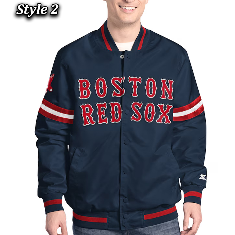 Boston Red Sox Scout Varsity Satin Jacket - Image 2