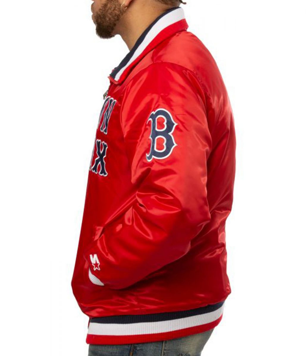 Boston Red Sox Varsity Satin Jacket - Image 4