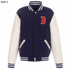 Boston Red Sox Navy and White Varsity Jacket