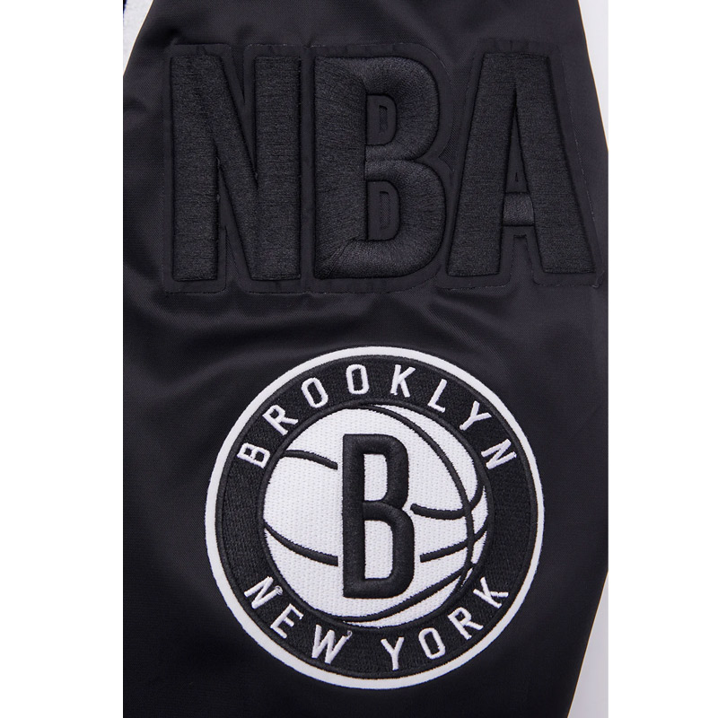 Brooklyn Nets Mashup Classic Rib Satin Jacket - Image 5