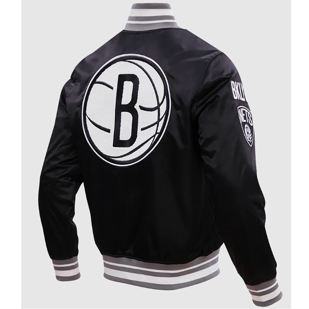 Brooklyn Nets Retro Classic Rib Jacket - Image 8