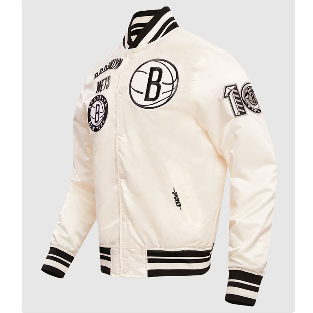 Brooklyn Nets Retro Classic Rib Jacket - Image 5
