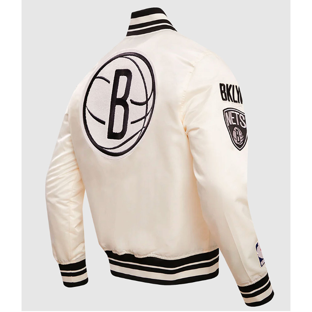 Brooklyn Nets Retro Classic Rib Jacket - Image 7