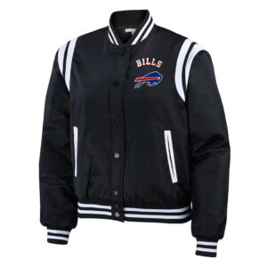 Buffalo Bills Full-Zip Black Bomber Jacket