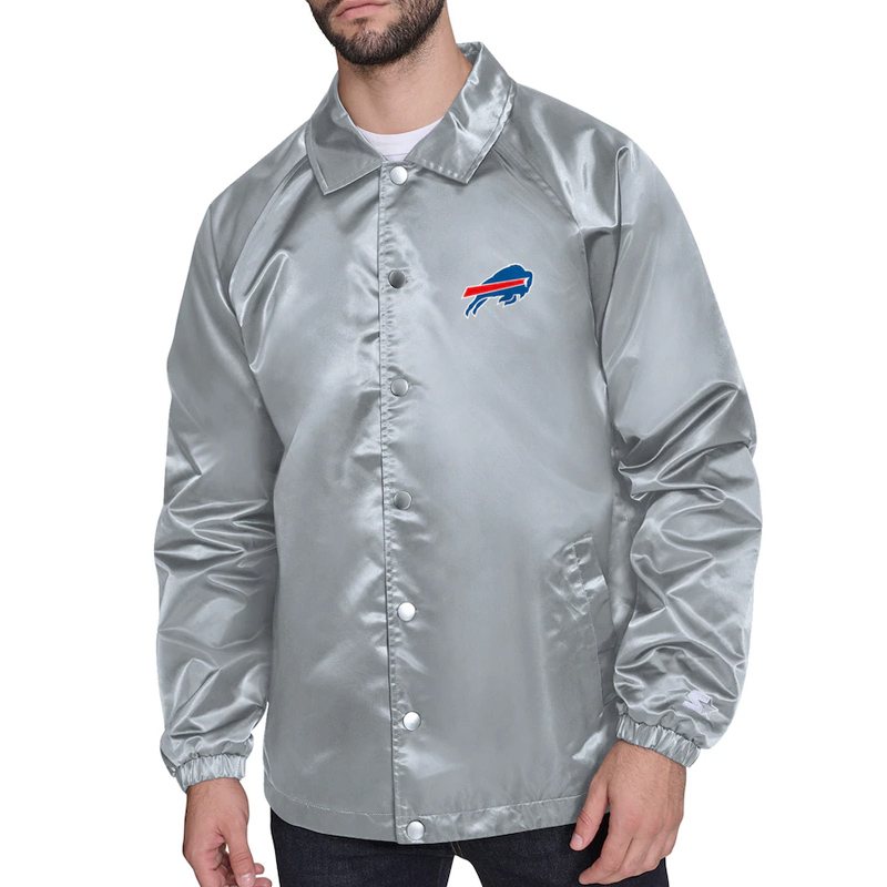 Buffalo Bills Retro Logo Coaches Jacket - Image 3
