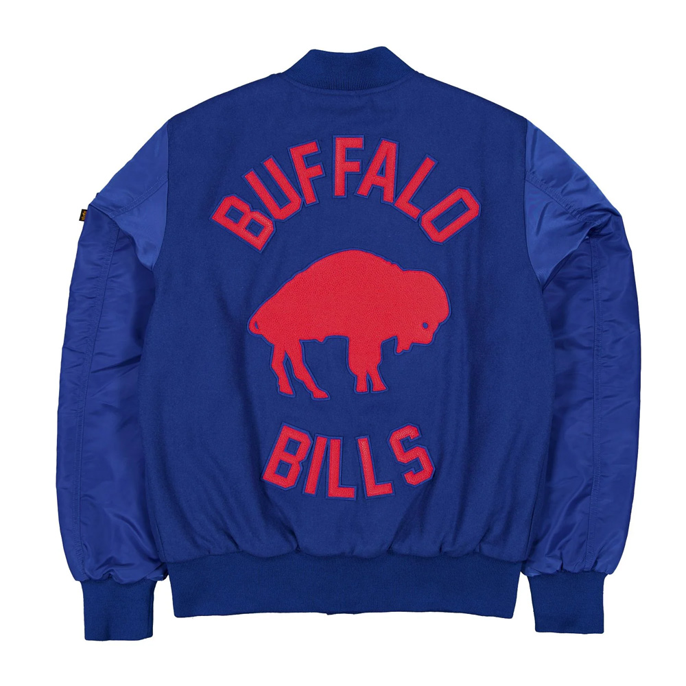 Buffalo Bills MA-1 Historic Varsity Jacket - Image 2
