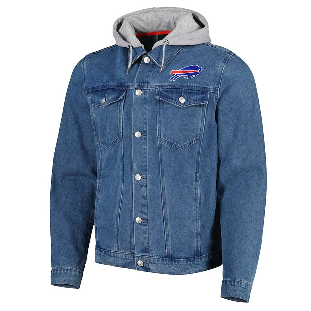 Buffalo Bills Mafia Denim Hooded Jacket