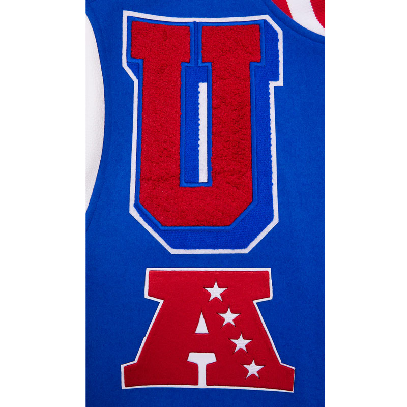 Buffalo Bills Mashup Rib Varsity Wool/Leather Jacket - Image 6